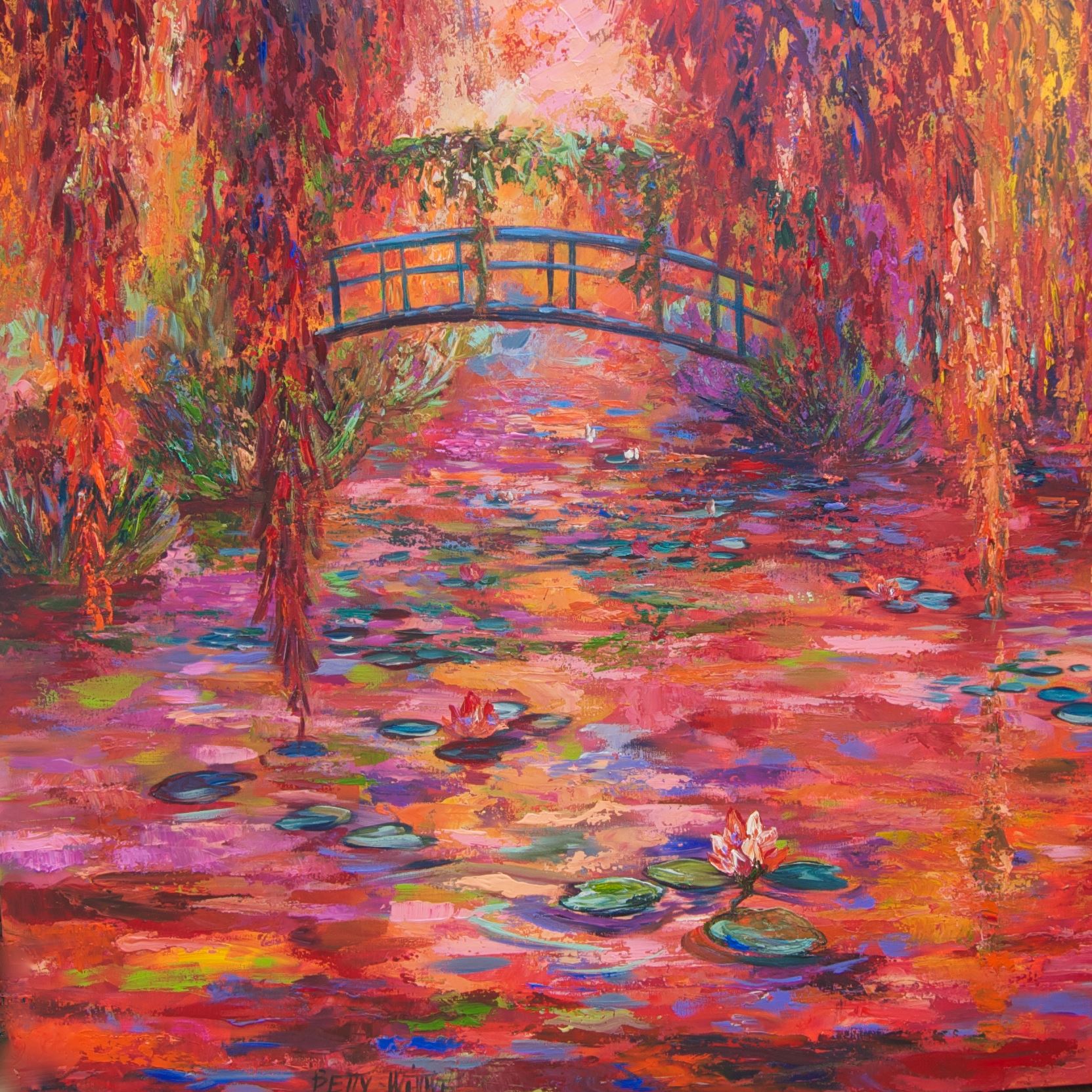 Ballade à Giverny - 1M20 X1M20