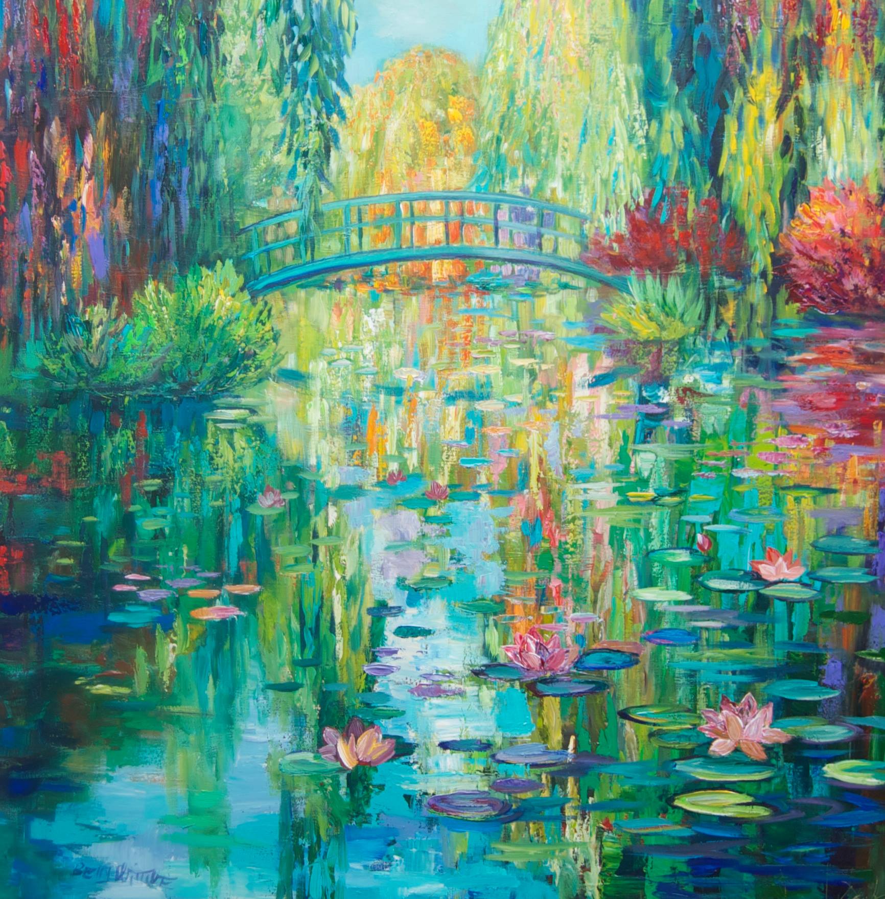 Ballade à Giverny - 1M20 X1M20