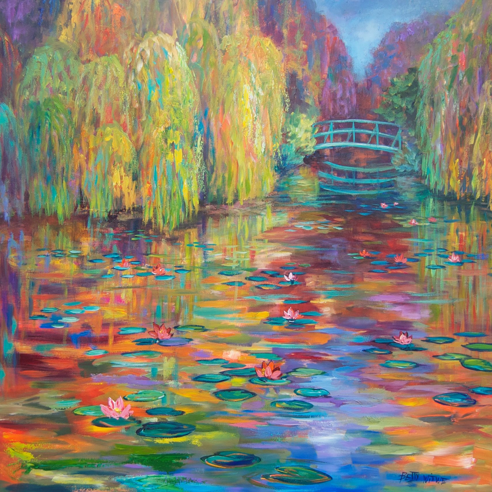 Ballade à Giverny - 1M20 X1M20